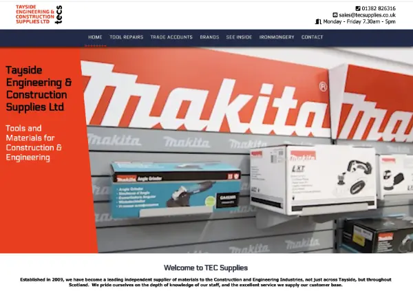 Website project for TECS Dundee