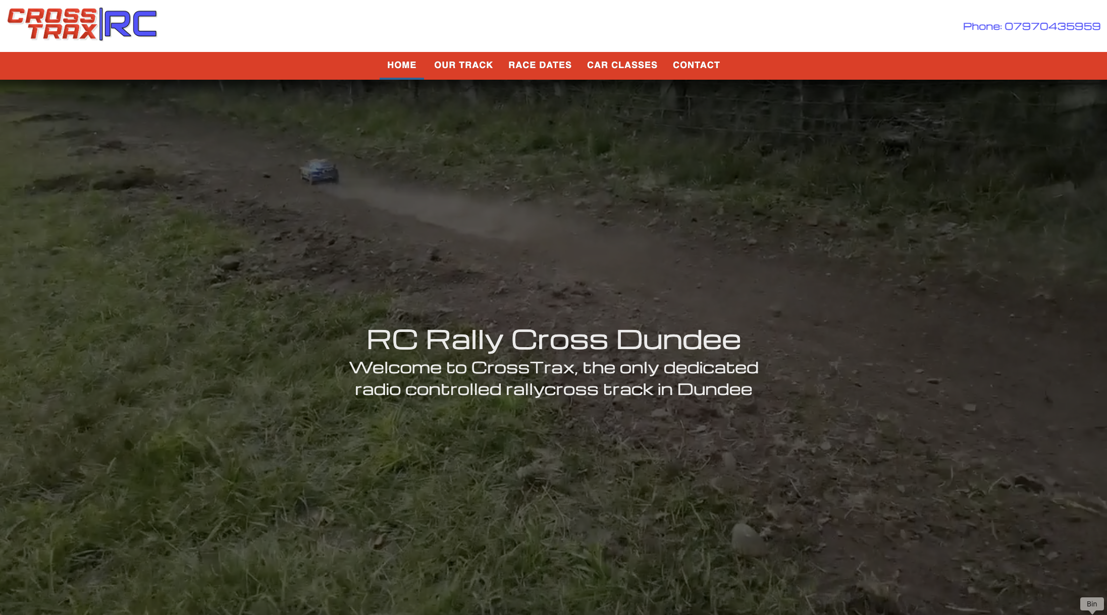 website designed for Cross Trax